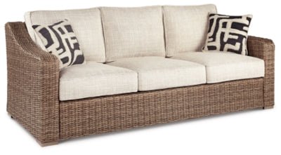 Ashley Beige Beachcroft Sofa with Cushion | Home Elegance USA