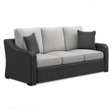 Ashley Black/Light Gray Beachcroft Sofa with Cushion | Home Elegance USA