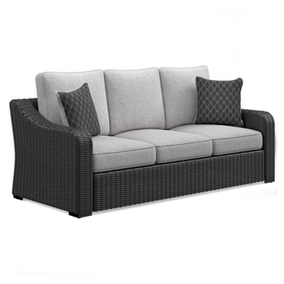 Ashley Black/Light Gray Beachcroft Sofa with Cushion | Home Elegance USA