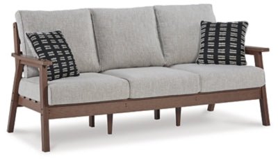 Ashley Brown/Beige Emmeline Sofa with Cushion | Home Elegance USA