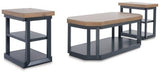 Ashley Brown/Blue Landocken Occasional Table Set (Set of 3) | Home Elegance USA