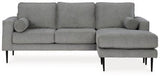 Ashley Charcoal Hazela Sofa Chaise - Chenille | Home Elegance USA