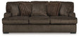 Ashley Chocolate Aylesworth Sofa - Velvet | Home Elegance USA