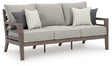 Ashley Gray/Brown Hillside Barn Sofa with Cushion | Home Elegance USA
