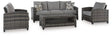 Ashley Gray Oasis Court Sofa/Chairs/Table Set (Set of 4) | Home Elegance USA