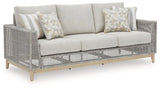 Ashley Gray Seton Creek Sofa with Cushion | Home Elegance USA