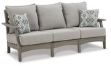 Ashley Gray Visola Sofa with Cushion | Home Elegance USA