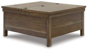 Ashley Grayish Brown Moriville Lift Top Cocktail Table | Home Elegance USA
