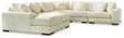 Ashley Ivory Lindyn 21104S6 5 - Piece Sectional with Chaise - Velvet | Home Elegance USA