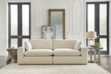 Ashley Linen Elyza 10006S1 2-Piece Sectional Loveseat - Chenille - Home Elegance USA