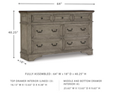 Ashley Antique Gray/Brown Lodenbay Dresser