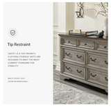 Ashley Antique Gray/Brown Lodenbay Dresser