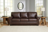 Ashley Dark Brown Colleton Sofa - Leather Home Elegance USA