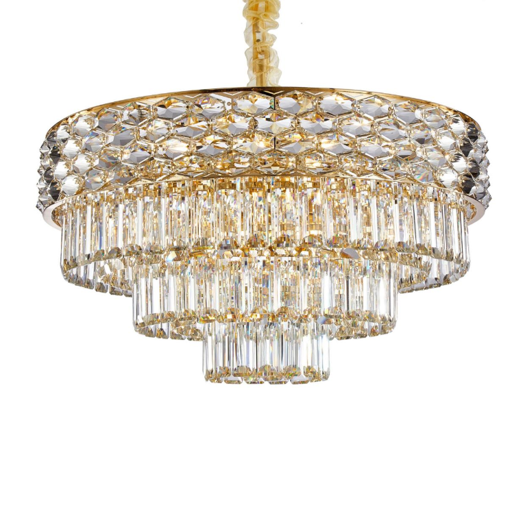 Aurelia 15-Light Chandelier - Gold SKU: LT-CH1071GLD-15CLR