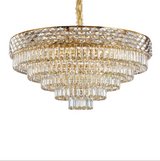 Aurelia 28-Light Chandelier – Gold Tiered Crystal Luxury Statement Fixture