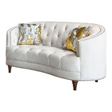 Avonlea Upholstered Sloped Arm Sofa and Loveseat Champagne by Coaster Furniture Coaster Furniture