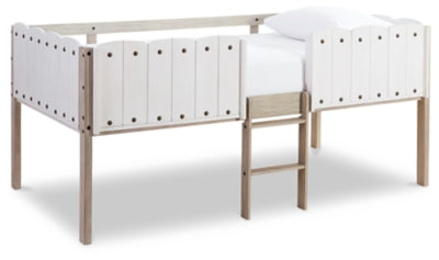 Ashley Two-tone Wrenalyn Twin Loft Bed Frame