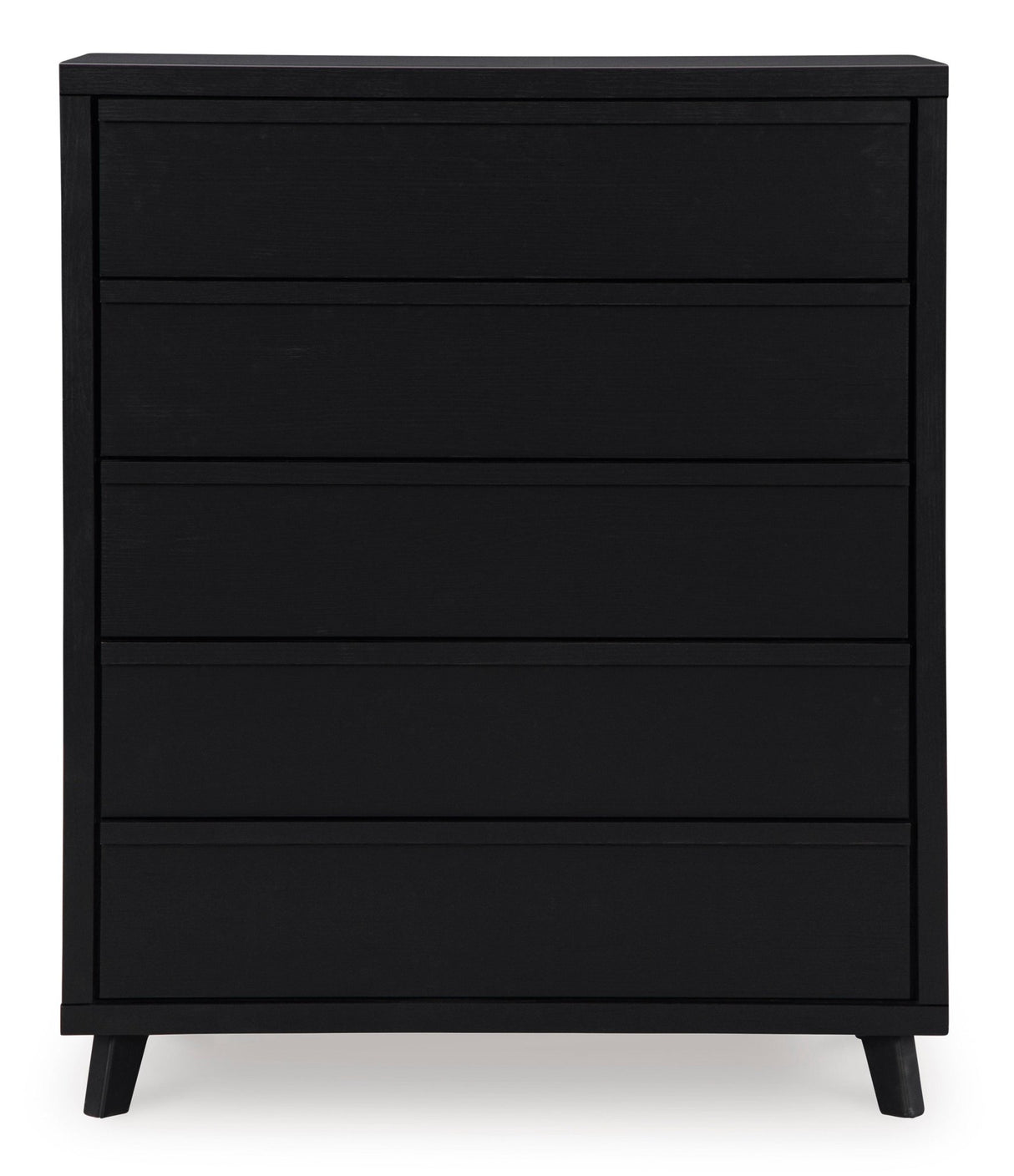 Ashley Black Danziar Five Drawer Wide Chest | Home Elegance USA