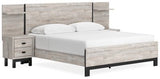 Ashley Gray Vessalli B1036B8 King Panel Bed with Extensions | Home Elegance USA