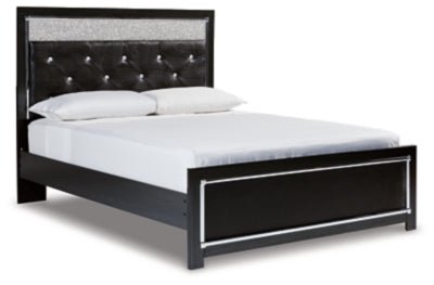 Ashley Black Kaydell B1420B17 Queen Upholstered Panel Platform Bed - B1420B17 - Home Elegance USA - 1