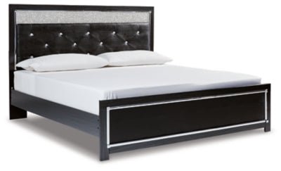 Ashley Black Kaydell B1420B24 King Upholstered Panel Platform Bed - B1420B24 - Home Elegance USA - 1