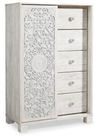 Ashley Whitewash Paxberry Dressing Chest | Home Elegance USA