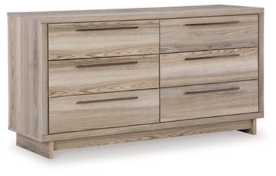 Ashley Tan Hasbrick Six Drawer Dresser | Home Elegance USA