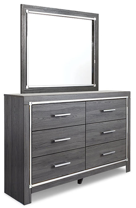 Lodanna Six Drawer Dresser in Gray | Signature Design by Ashley - sold by Home Elegance USA