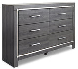 Lodanna Six Drawer Dresser in Gray | Signature Design by Ashley