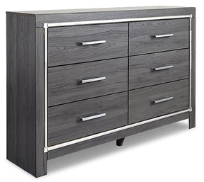 Lodanna Six Drawer Dresser in Gray | Signature Design by Ashley - sold by Home Elegance USA