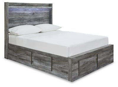 Ashley Gray Baystorm B221B25 Full Panel Bed with 4 Storage Drawers - B221B25 - Home Elegance USA - 1