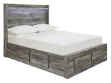 Ashley Gray Baystorm B221B27 Full Panel Bed with 6 Storage Drawers - B221B27 - Home Elegance USA - 1