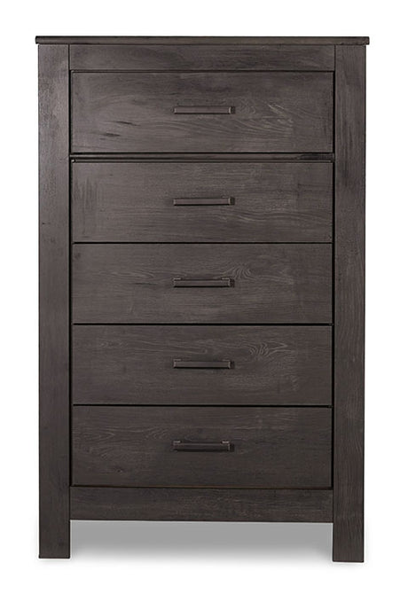 Charcoal Brinxton Five Drawer Chest | Ashley - Home Elegance USA