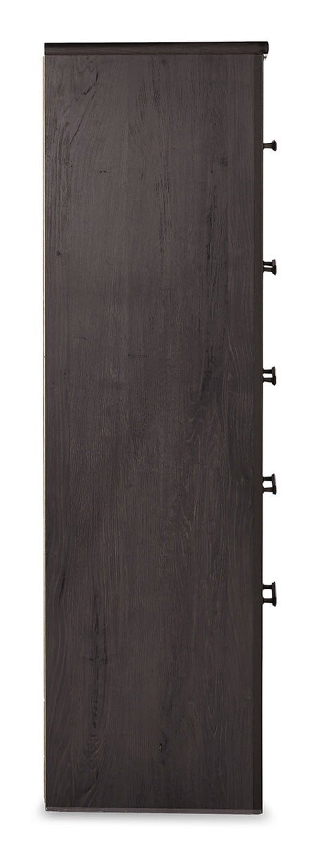 Charcoal Brinxton Five Drawer Chest | Ashley - Home Elegance USA