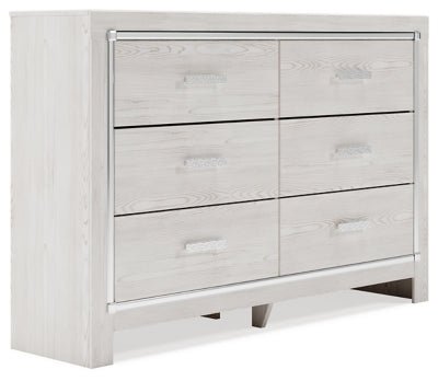 Ashley White Altyra Six Drawer Dresser | Home Elegance USA