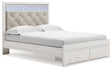 Ashley White Altyra B2640B17 Queen Upholstered Storage Bed | Home Elegance USA