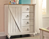 Whitewash Willowton Dressing Chest - Ashley - Home Elegance USA