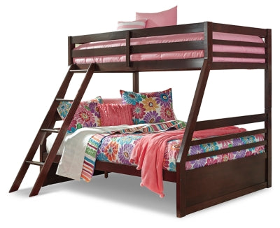 Ashley Dark Brown Halanton B328YB3 Twin over Full Bunk Bed