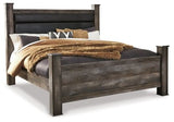 Ashley Gray Wynnlow B440B6 King Poster Bed - B440B6 - Home Elegance USA - 1