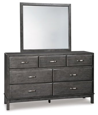 Ashley Gray Caitbrook B476B1 Dresser and Mirror | Home Elegance USA