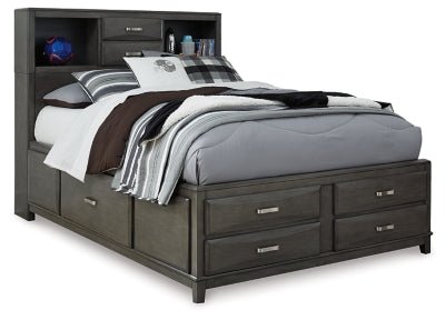 Ashley Gray Caitbrook B476B4 Full Storage Bed with 7 Drawers - B476B4 - Home Elegance USA - 1