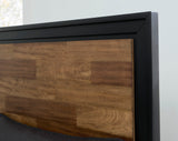 Ashley Kraeburn King Panel Storage Bed Brown & Black | B496B13