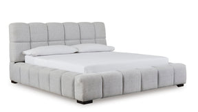 Grendusk King Upholstered Bed Light Gray | Ashley - Home Elegance USA
