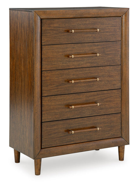 Ashley Brown Lyncott Five Drawer Chest | Home Elegance USA