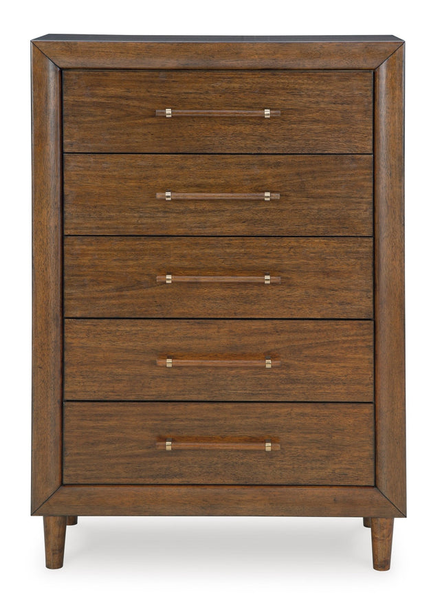 Ashley Brown Lyncott Five Drawer Chest | Home Elegance USA