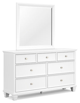 Ashley White Fortman B680B1 Dresser and Mirror | Home Elegance USA