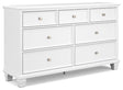 Ashley White Fortman Dresser | Home Elegance USA