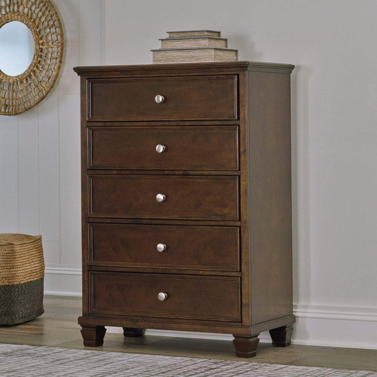 Ashley Brown Danabrin Five Drawer Chest | Home Elegance USA