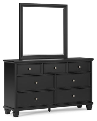 Ashley Black Lanolee B687B1 Dresser and Mirror | Home Elegance USA