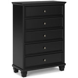 Ashley Black Lanolee Five Drawer Chest | Home Elegance USA